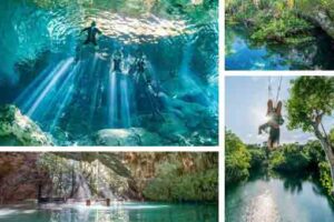 Privattour Private Tour in 3 Cenoten in der Riviera Maya
